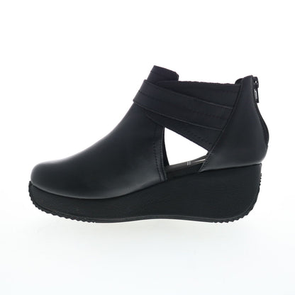 Volatile Flagstaff PV306 Womens Black Leather Zipper Ankle & Booties Boots