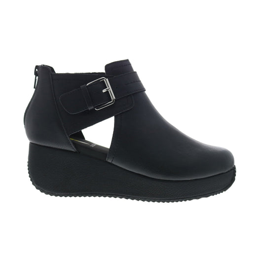 Volatile Flagstaff PV306 Womens Black Leather Zipper Ankle & Booties Boots