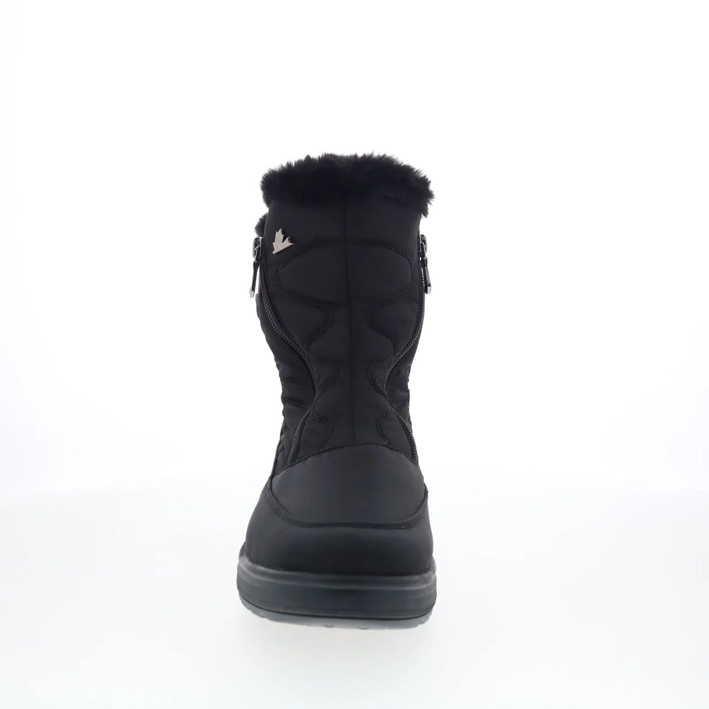 Pajar Raff 58028 Womens Black Canvas Zipper Casual Dress Boots