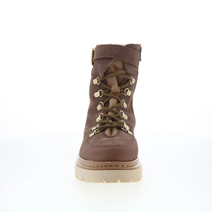 Pajar Remie PDPAB00596.01 Womens Brown Nubuck Lace Up Casual Dress Boots