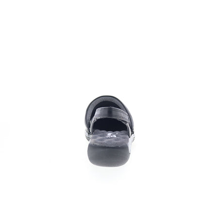 Softwalk Salina Woven S1365-001 Womens Black Narrow Clog Flats Shoes