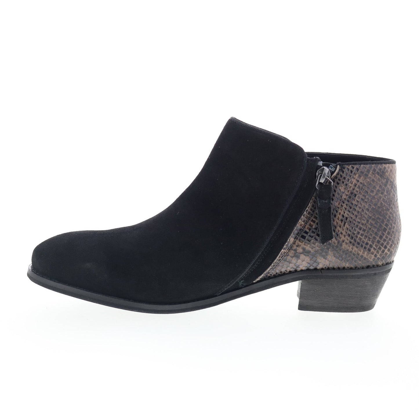 SoftWalk Rocklin S1457-023 Womens Black Leather Ankle & Booties Boots