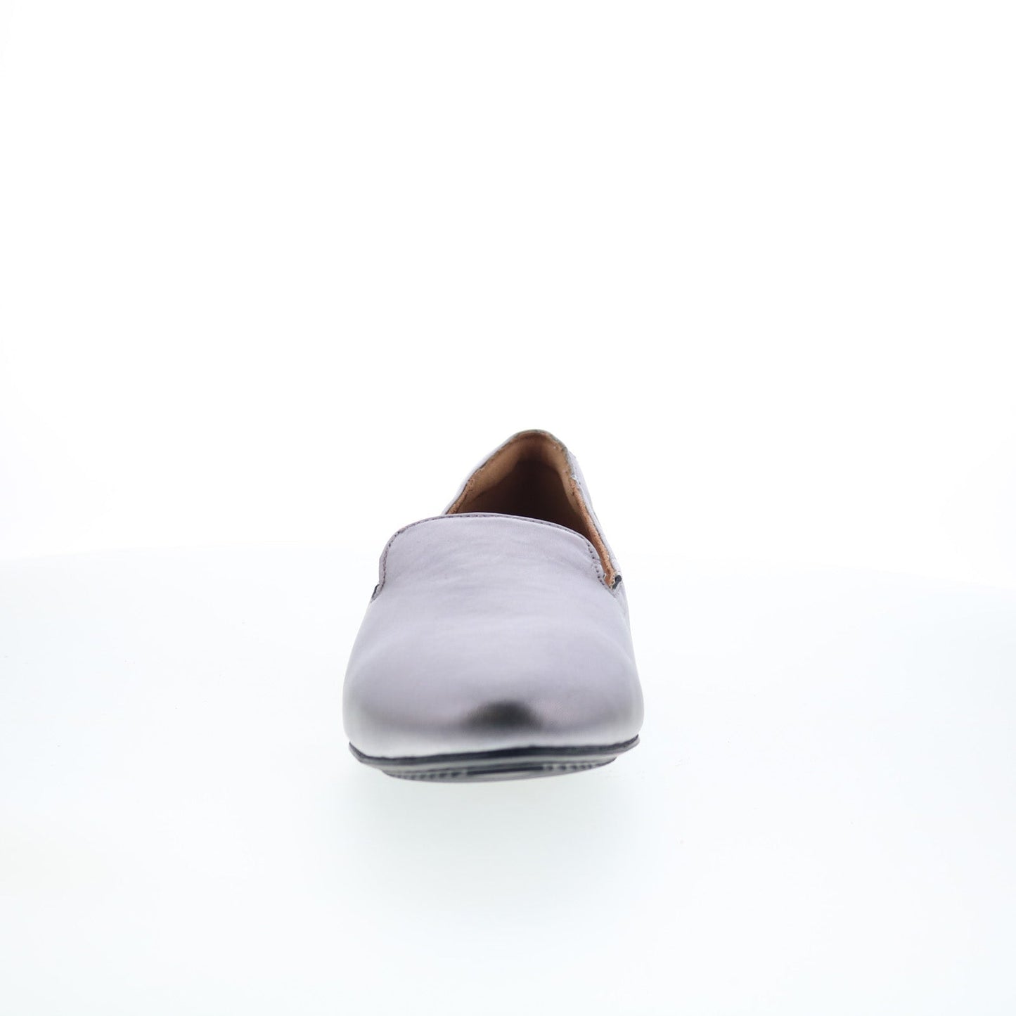 SoftWalk Shelby S2258-033 Womens Gray Leather Slip On Loafer Flats Shoes