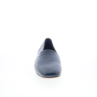 SoftWalk Vale S2368-400 Womens Blue Leather Slip On Loafer Flats Shoes