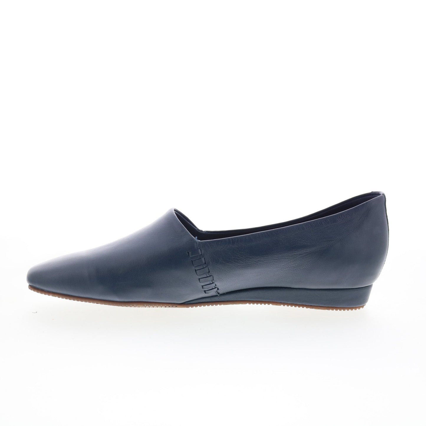 SoftWalk Vale S2368-400 Womens Blue Leather Slip On Loafer Flats Shoes