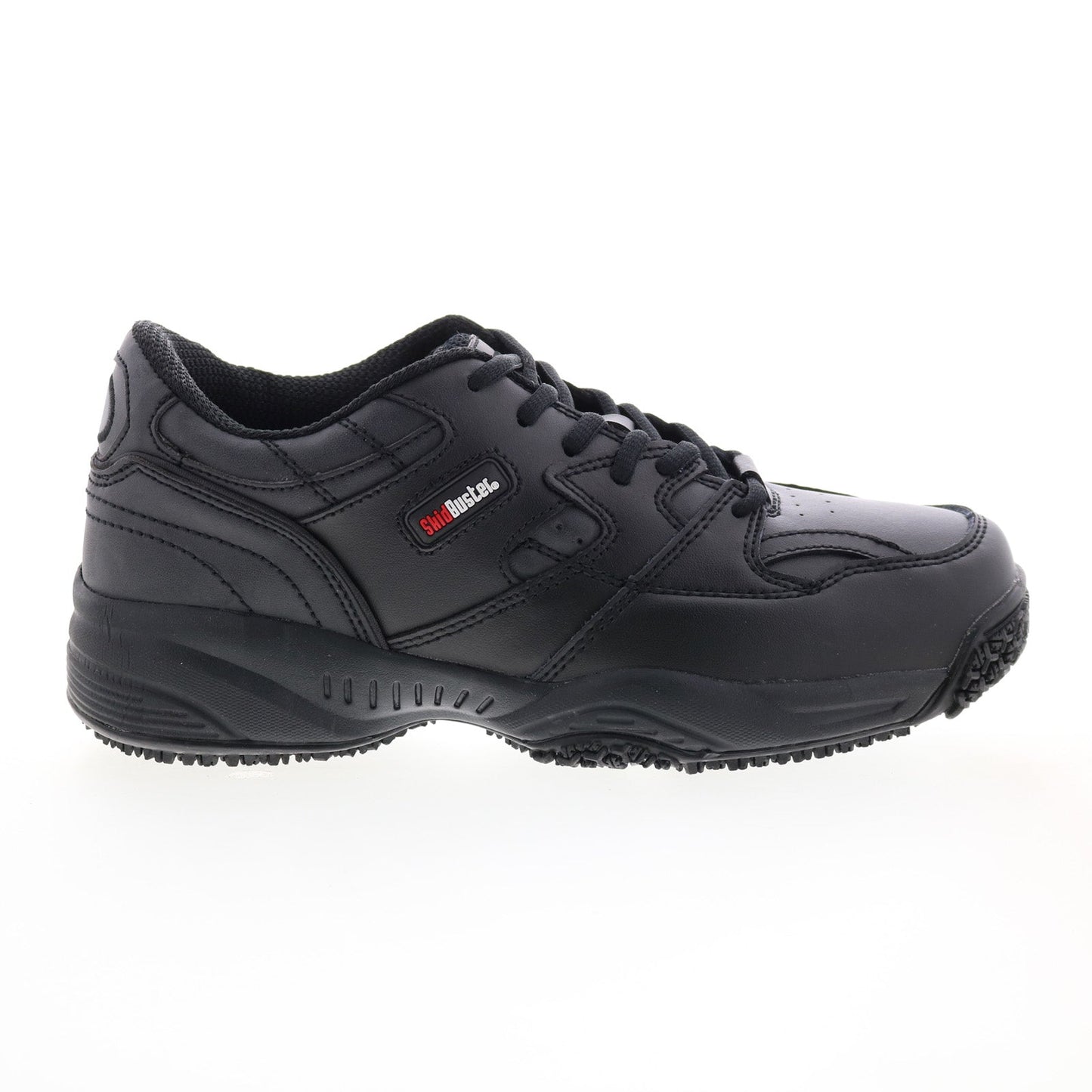 SkidBuster Oxford Slip Resistant S5055 Womens Black Wide Work & Safety Shoes