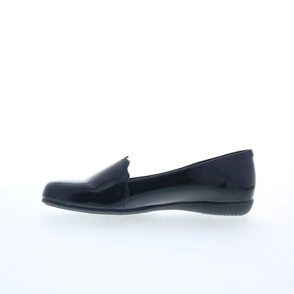 Trotters Sage T2236-005 Womens Black Patent Leather Loafer Flats Shoes