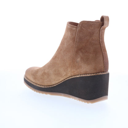 Sofft Emeline SF00871 Womens Brown Suede Zipper Ankle & Booties Boots