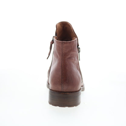 Sofft Beckie II SF01035 Womens Brown Leather Zipper Ankle & Booties Boots