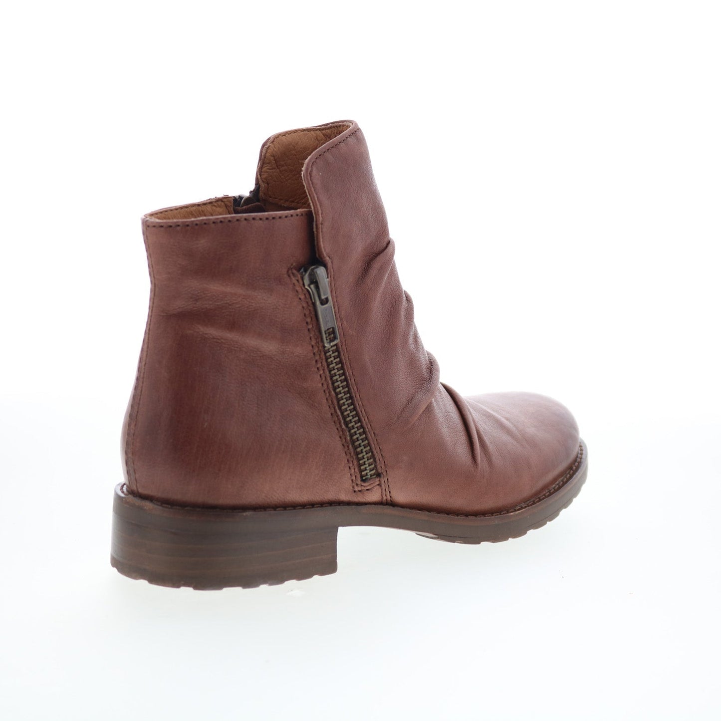 Sofft Beckie II SF01035 Womens Brown Leather Zipper Ankle & Booties Boots