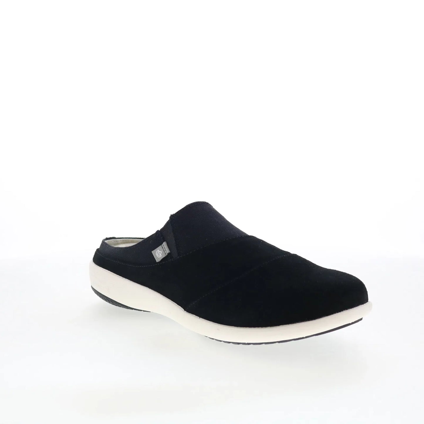 Spenco Siesta Layered Bokeh SP1062BLK Womens Black Clogs Slippers Shoes