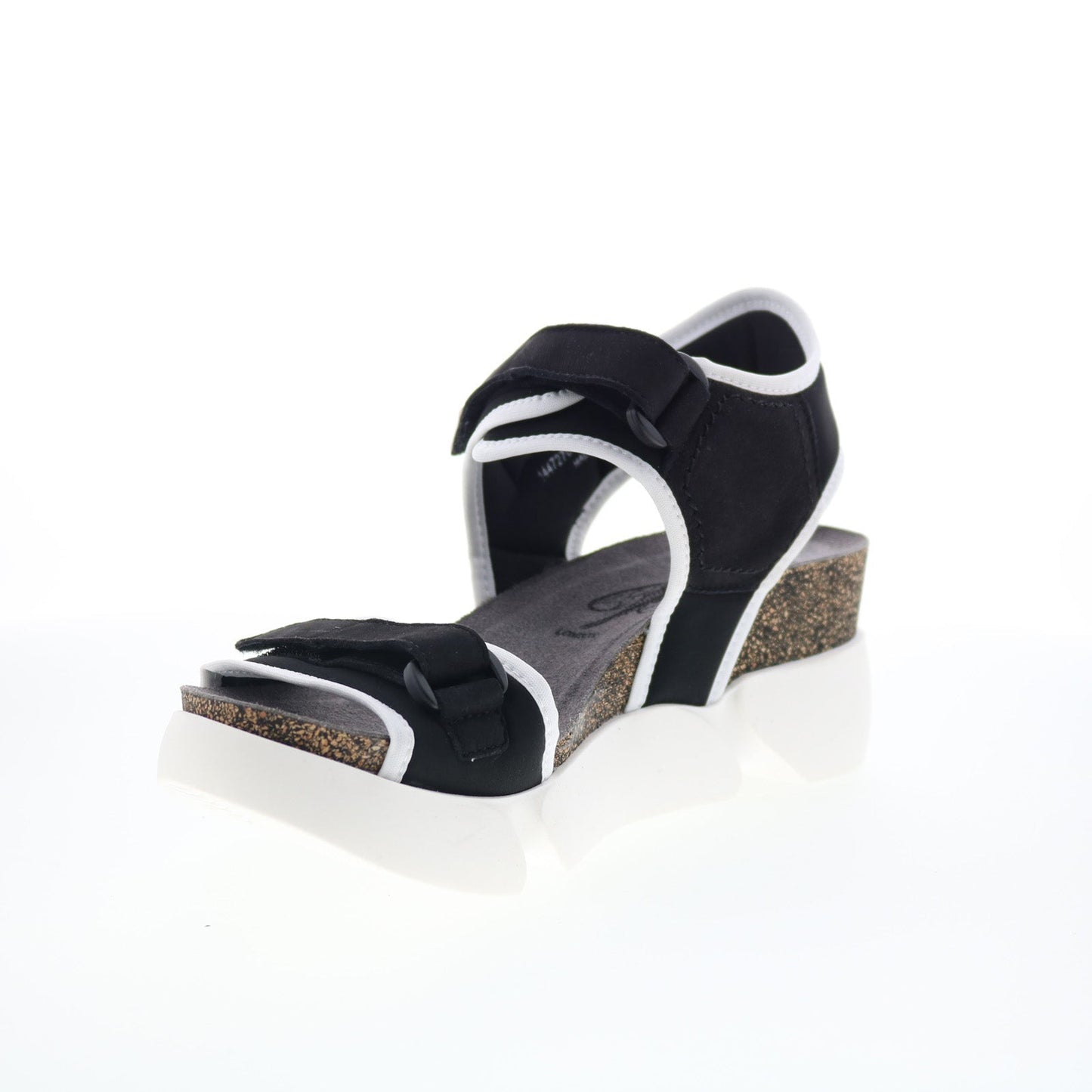 Fly London Sigo SIGO727FLY-005 Womens Black Leather Platform Sandals Shoes