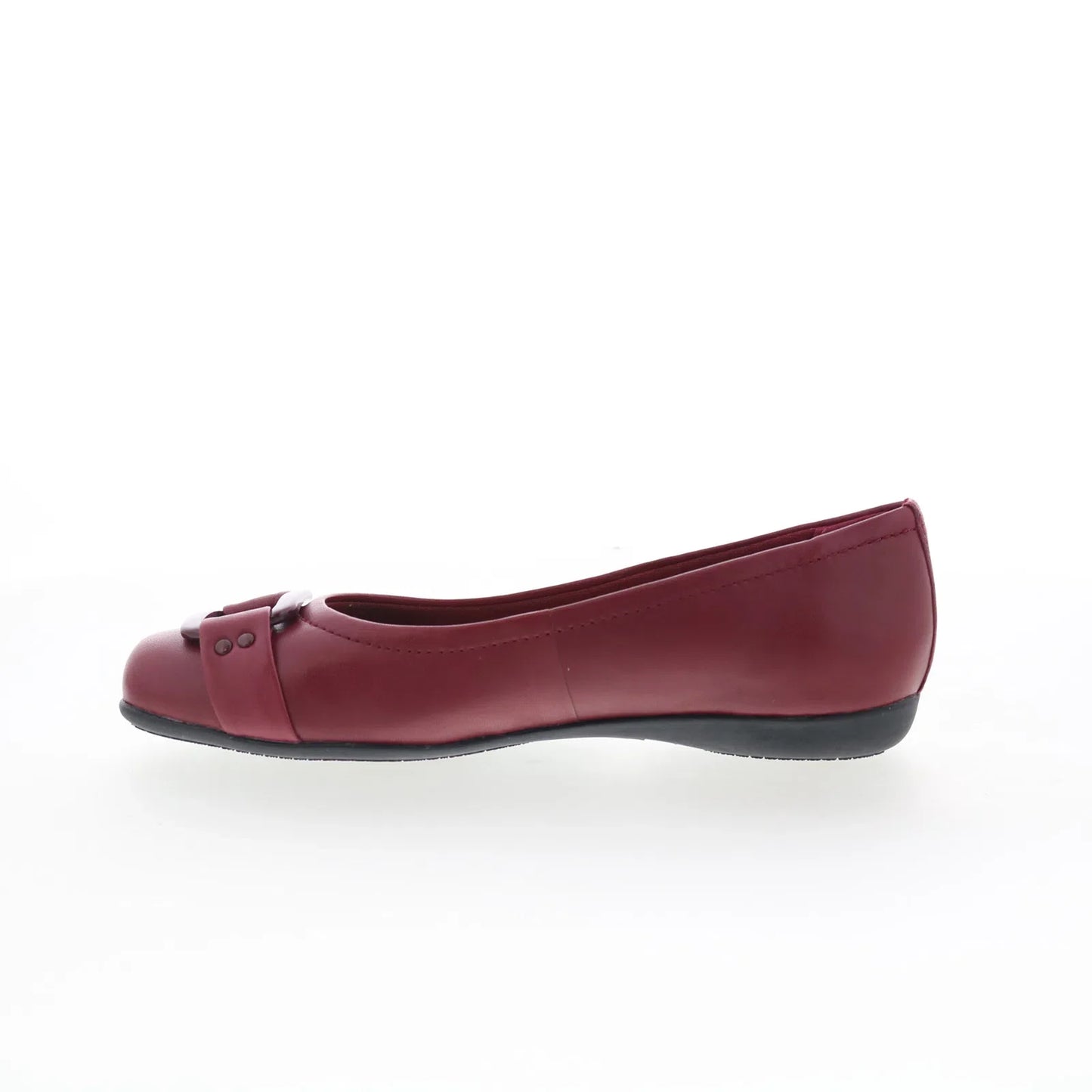 Trotters Sizzle Signature T1251-642 Womens Red Leather Ballet Flats Shoes