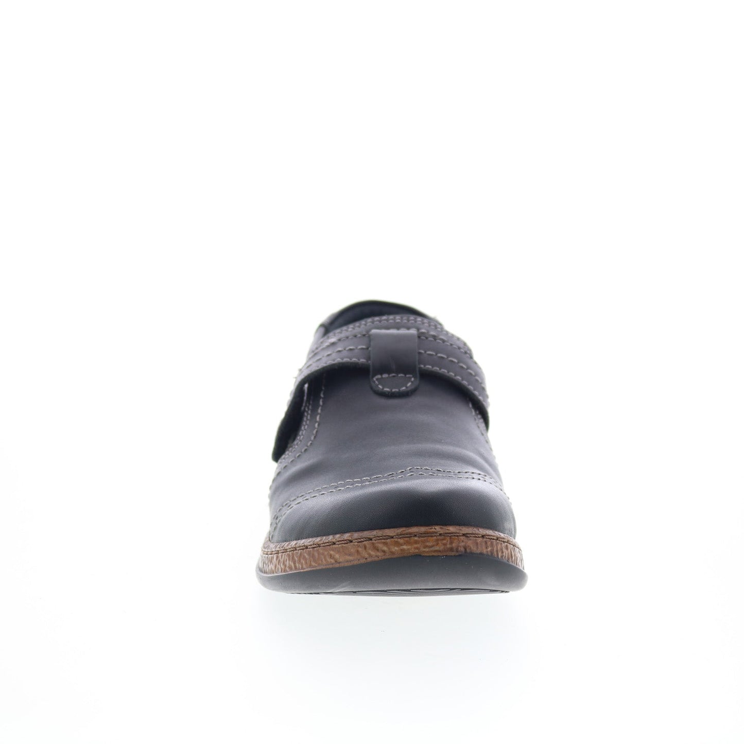 Spring Step Smolqua SMOLQUA Womens Black Leather Loafer Flats Shoes