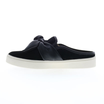 Spenco Barbados Slide SP1089BLK Womens Black Suede Clogs Slippers Shoes