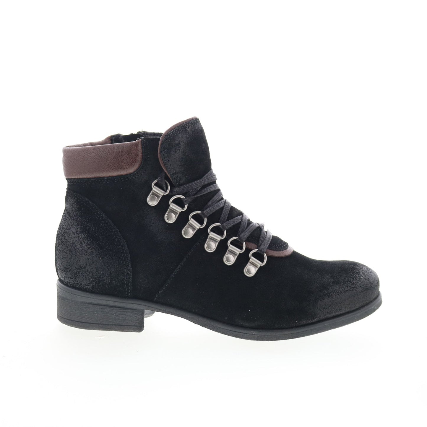 Miz Mooz Steffy Womens Black Leather Zipper Ankle & Booties Boots