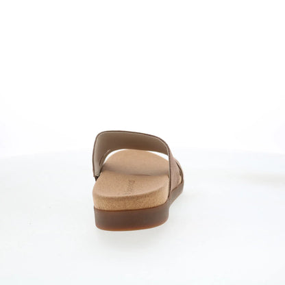 Spenco Sunrise Slide Bison SP1218BIS Womens Brown Wide Slides Sandals Shoes