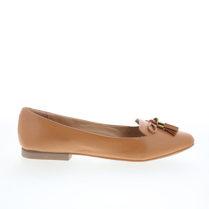 Trotters Hope T2162-282 Womens Brown Leather Slip On Loafer Flats Shoes