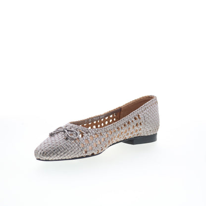 Trotters Edith T2303-043 Womens Gray Synthetic Slip On Loafer Flats Shoes
