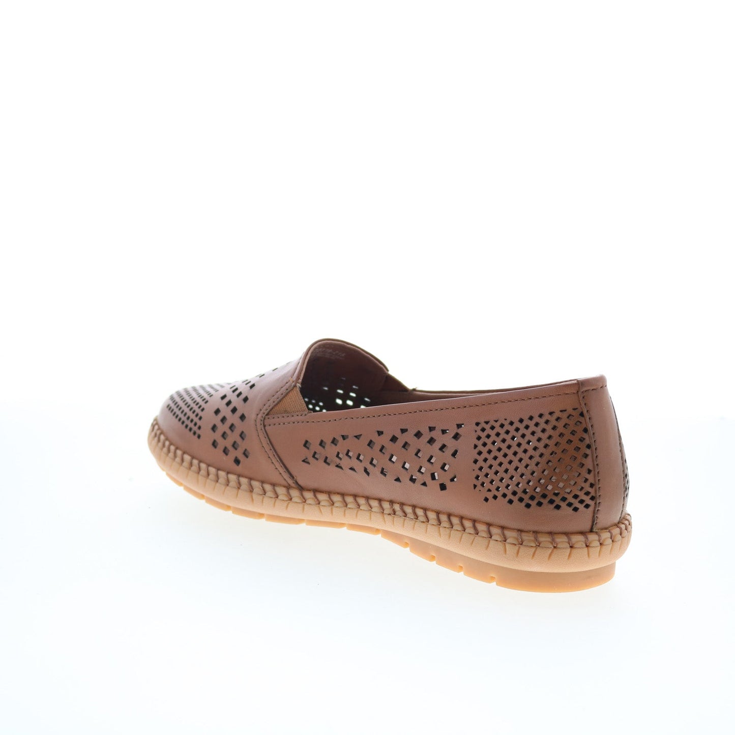 Trotters Royal T2319-215 Womens Brown Leather Slip On Loafer Flats Shoes