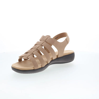Trotters Tiki T2109-277 Womens Brown Nubuck Strap Sandals Shoes