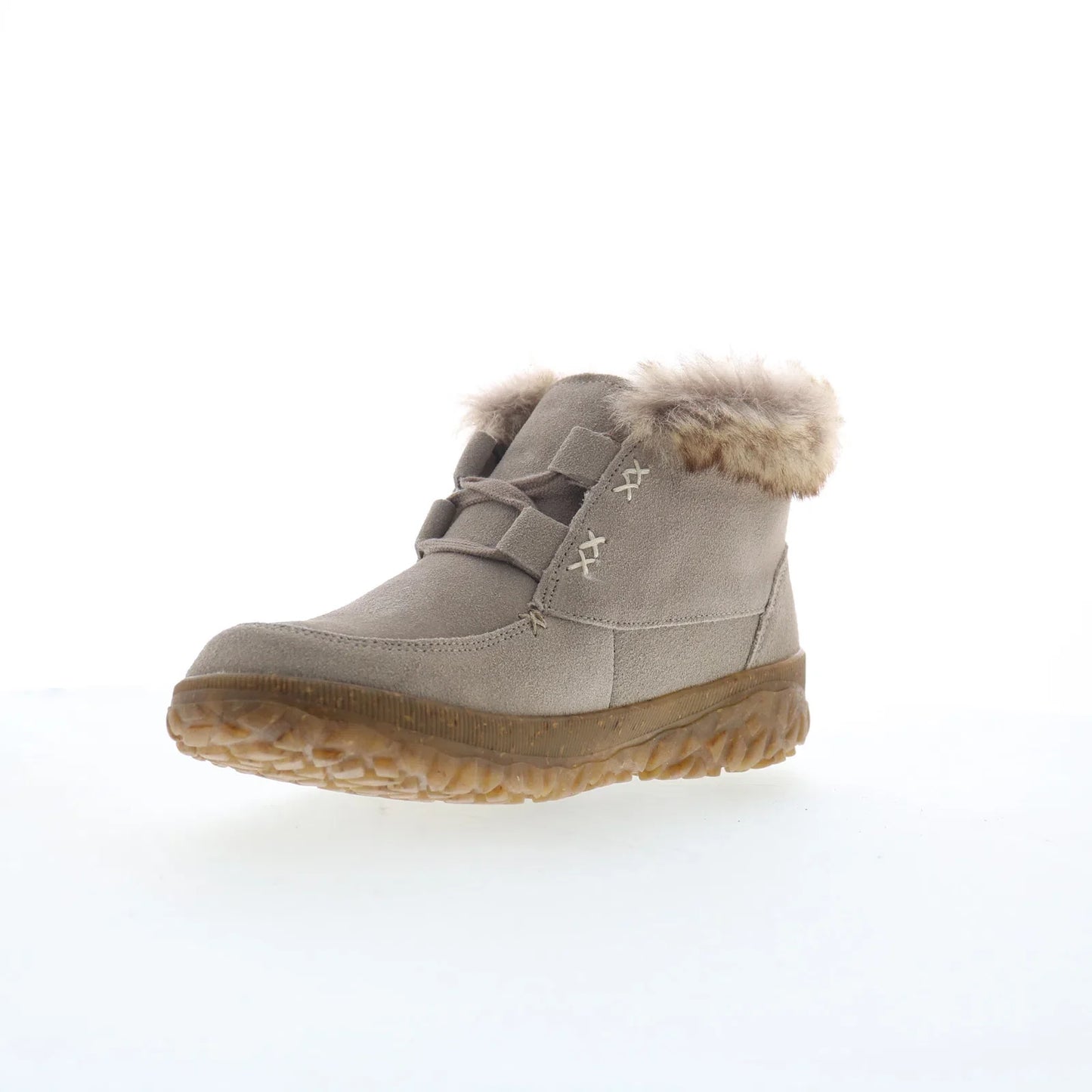 Minnetonka Tinley 80507 Womens Gray Suede Ankle & Booties Boots