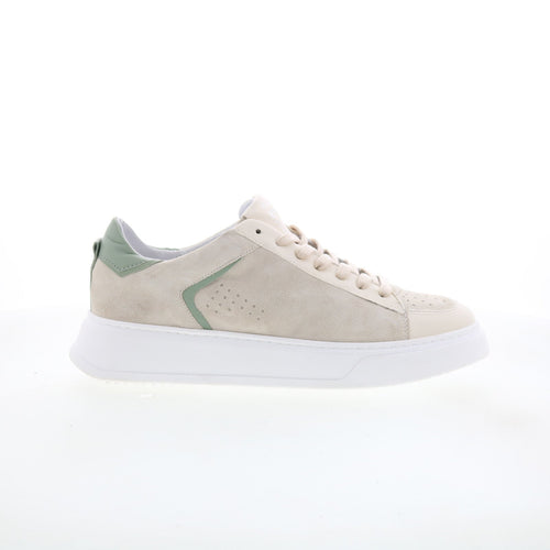 Miz Mooz Tristin Womens Beige Suede Lace Up Lifestyle Sneakers Shoes