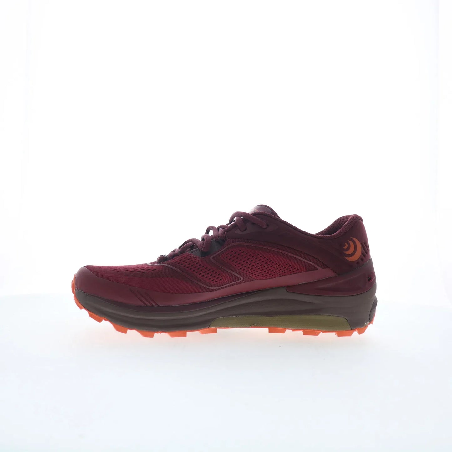 Topo Ultraventure 2 W043 Womens Red Canvas Lace Up Athletic Hiking Shoes