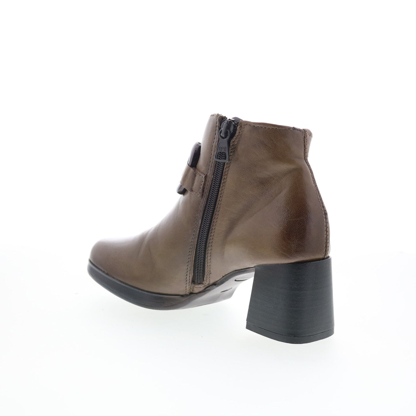 Miz Mooz Vino Womens Green Leather Zipper Ankle & Booties Boots