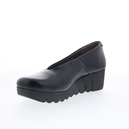 Fly London Voly VOLY200FLY-000 Womens Black Leather Loafer Flats Shoes
