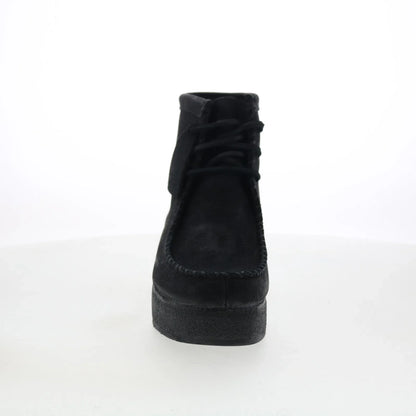 Clarks Wallabee Craft 26135569 Womens Black Suede Casual Dress Boots