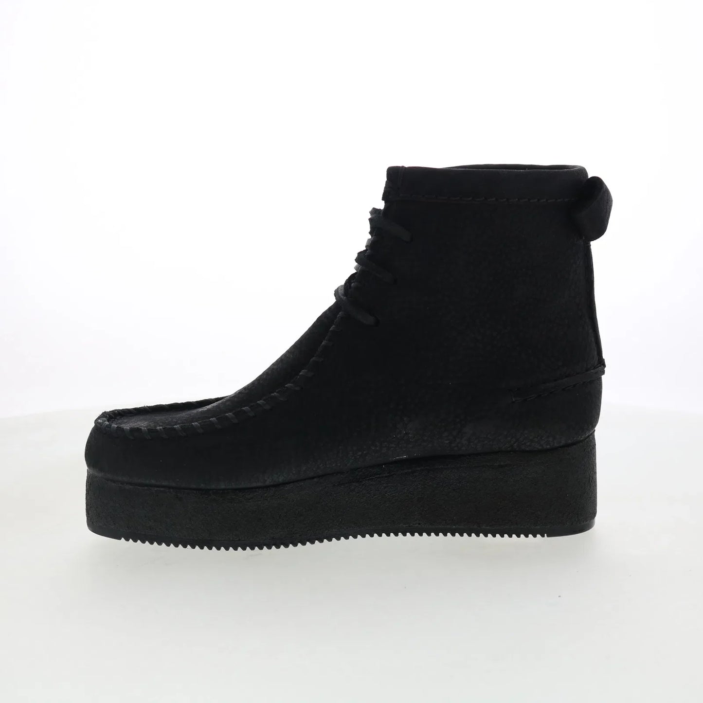 Clarks Wallabee Craft 26135569 Womens Black Suede Casual Dress Boots