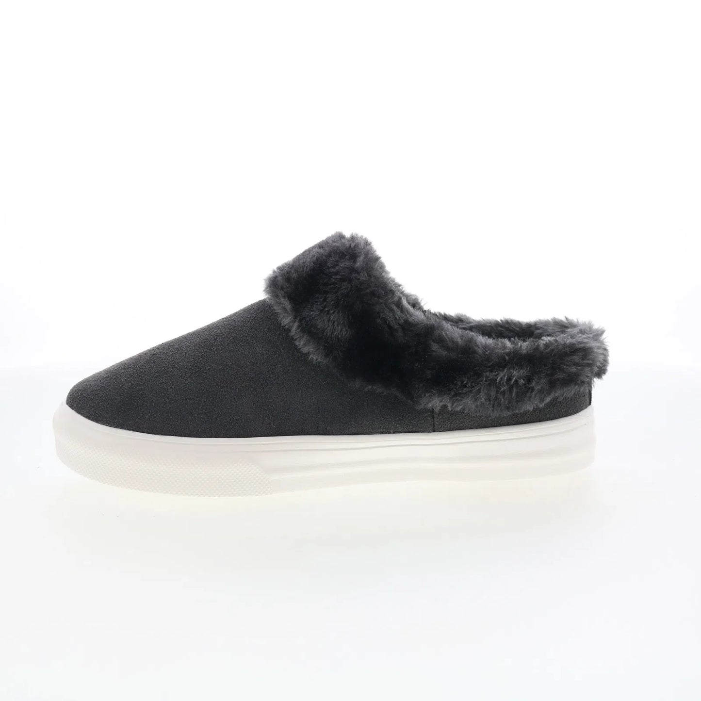 Minnetonka Windy 40465 Womens Gray Suede Slip On Clogs Slippers Shoes