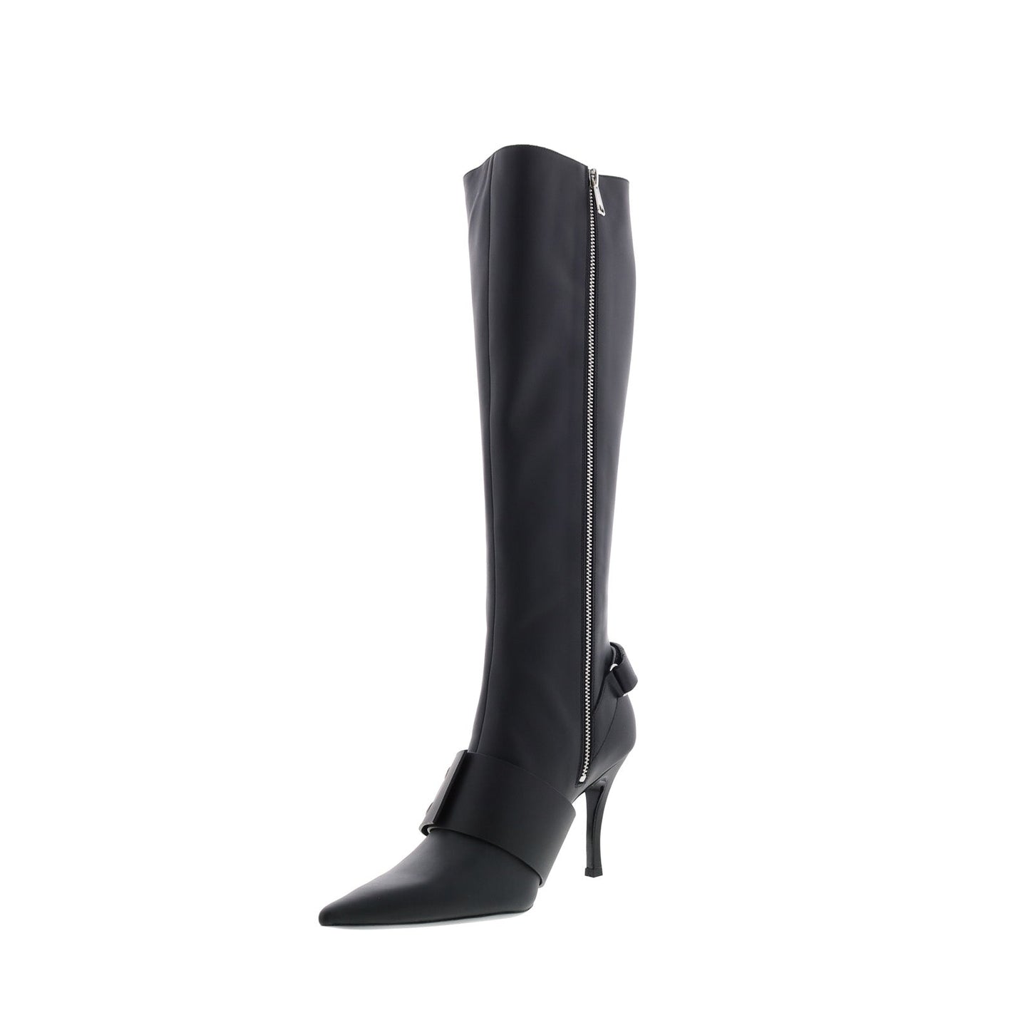 Diesel D-Venus WB Y03039-P1993-T8013 Womens Black Leather Knee High Boots