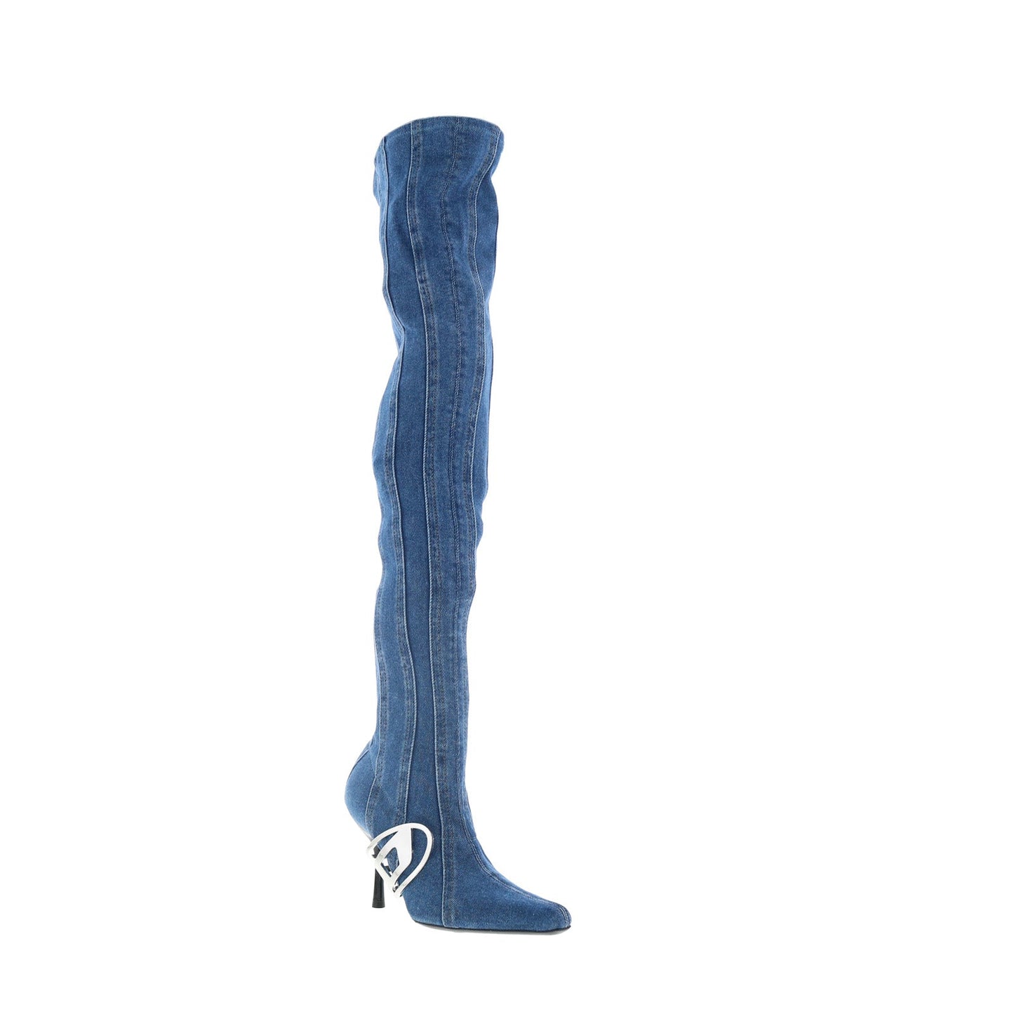 Diesel D-Eclipse TBT C Y03223-P0585-H5414 Womens Blue Over The Knee Boots