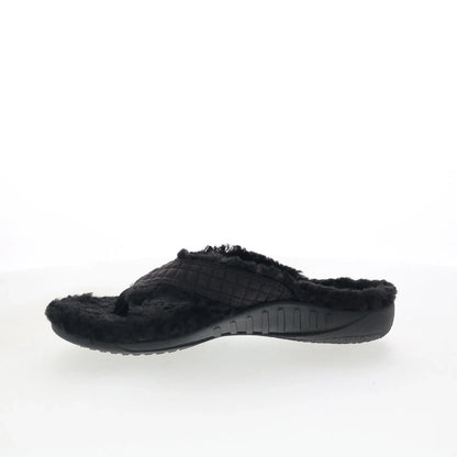 Spenco Yumi Coco Slipper SP1199BLK Womens Black Flip-Flops Sandals Shoes