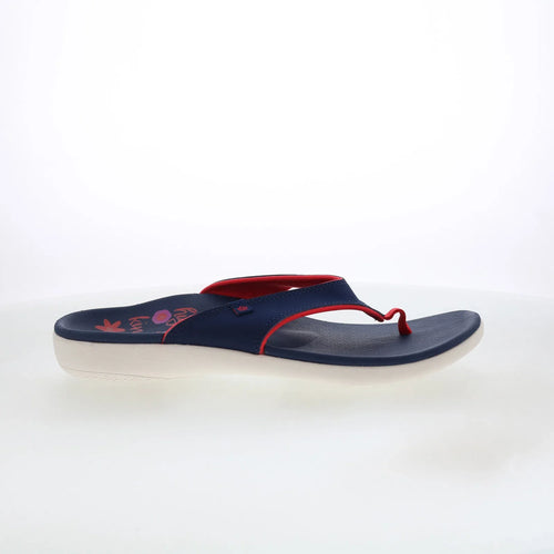 Spenco Yumi High Fives SP1215PEA Womens Blue Flip-Flops Sandals Shoes