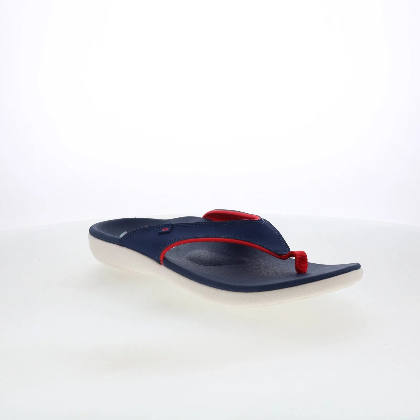 Spenco Yumi High Fives SP1215PEA Womens Blue Flip-Flops Sandals Shoes