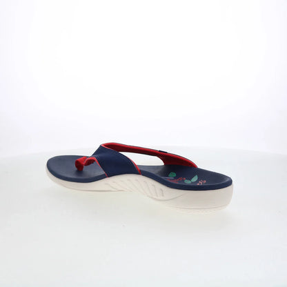 Spenco Yumi High Fives SP1215PEA Womens Blue Flip-Flops Sandals Shoes