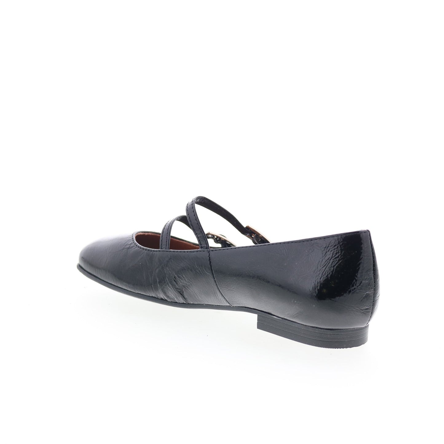 Miz Mooz Zaida Womens Black Leather Hook & Loop Loafer Flats Shoes